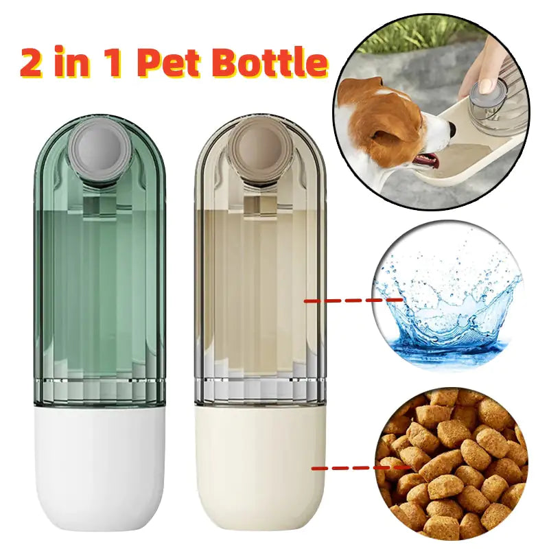 2 in 1  Pet Feeding Bottle